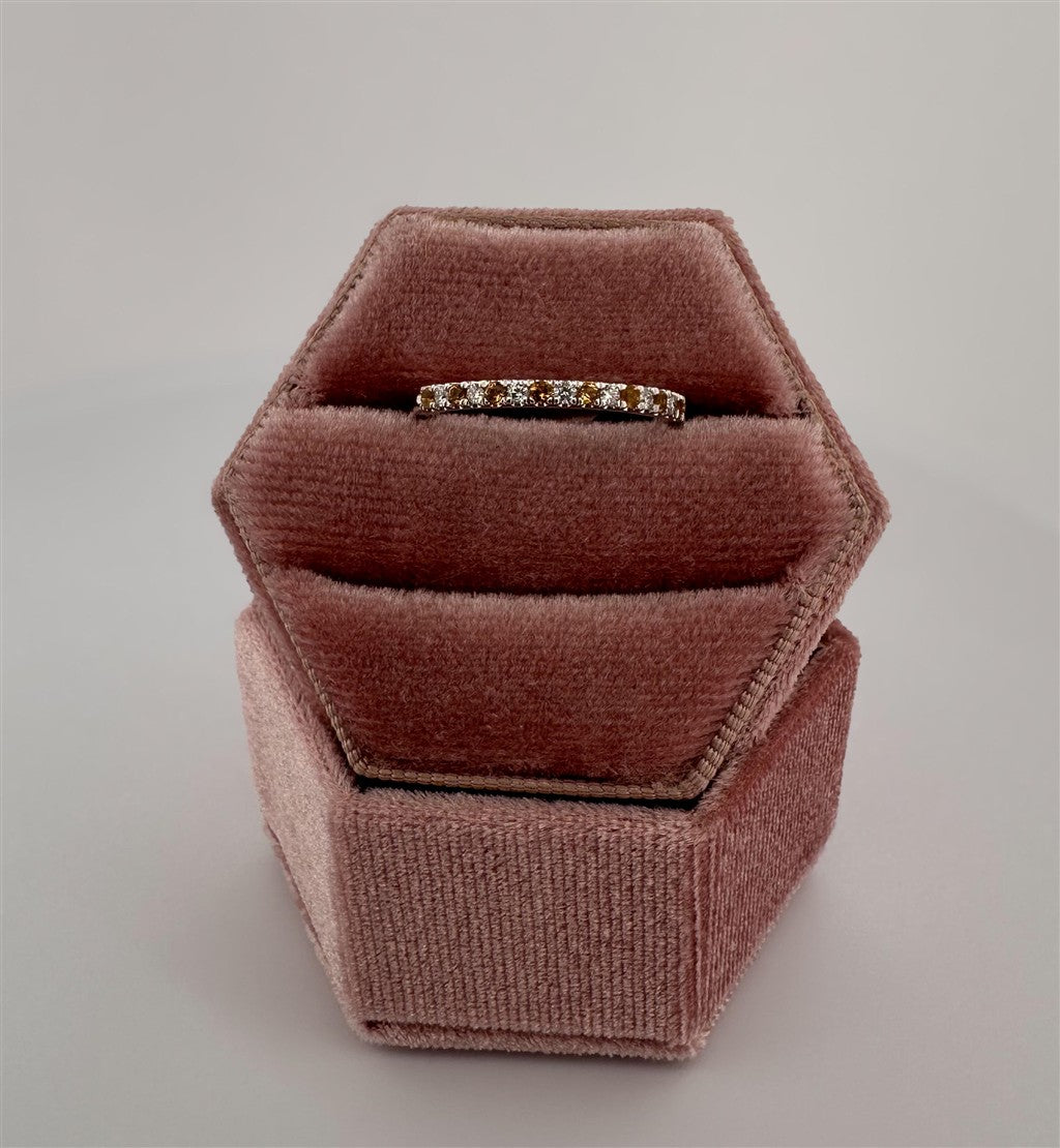 White Gold November Birthstone Stackable Ring