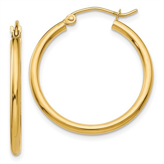 Yellow Gold Hoop Earrings