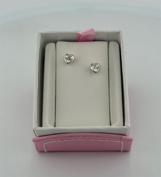 Sterling Silver Heart Earrings