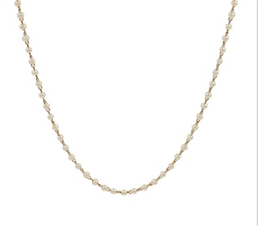 Beaded Pearl Necklace
