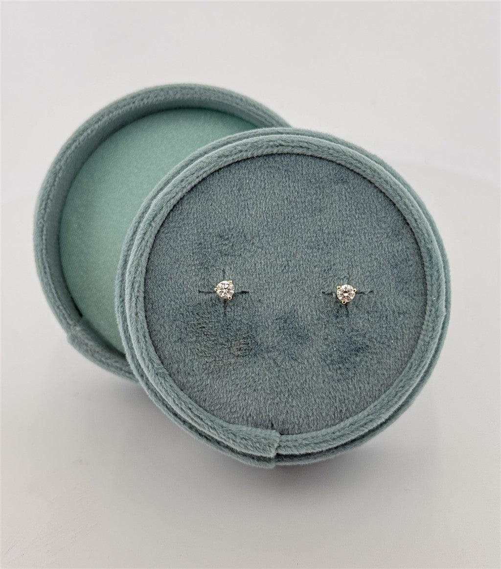 Yellow Gold Lab Grown Diamond Stud Earrings