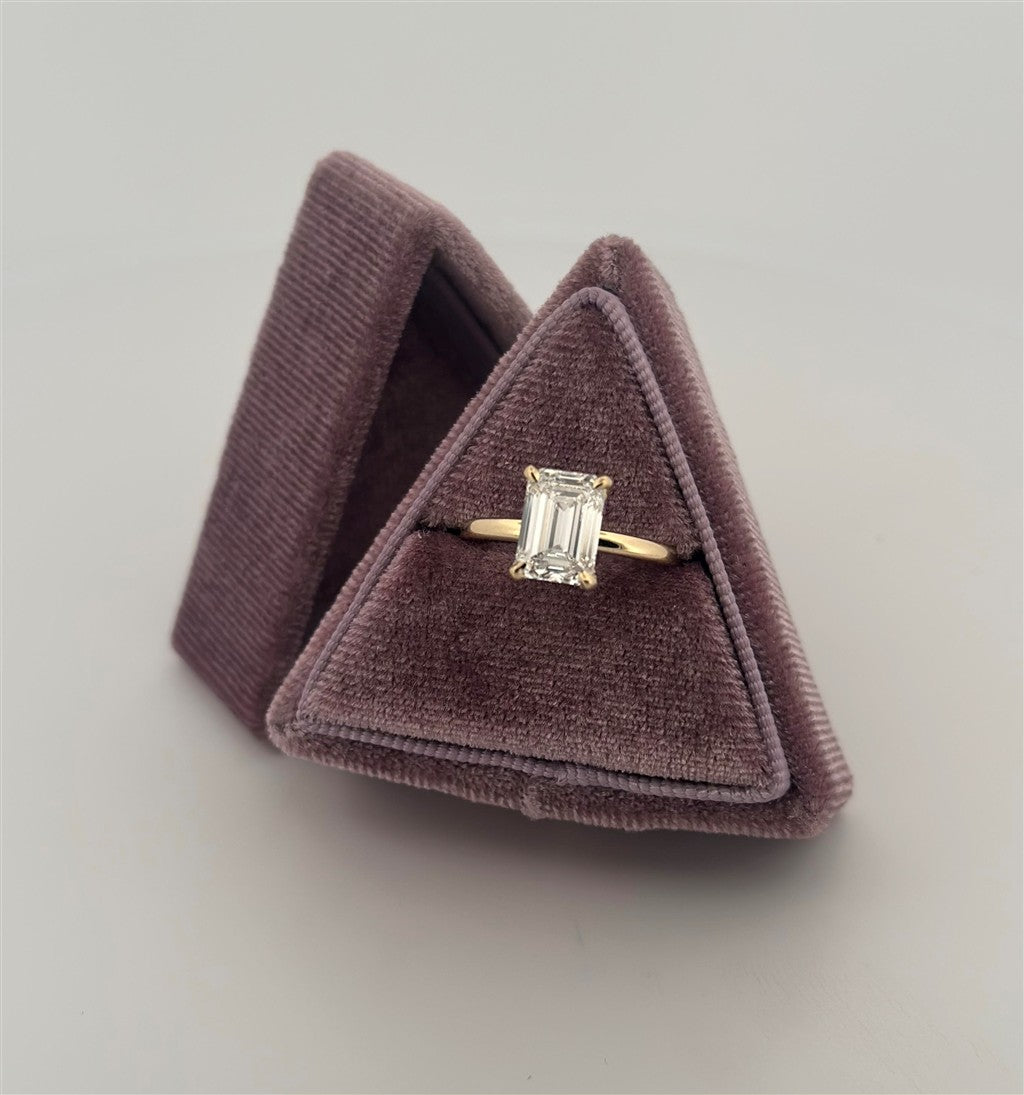 Yellow Gold Lab Diamond Engagement Ring