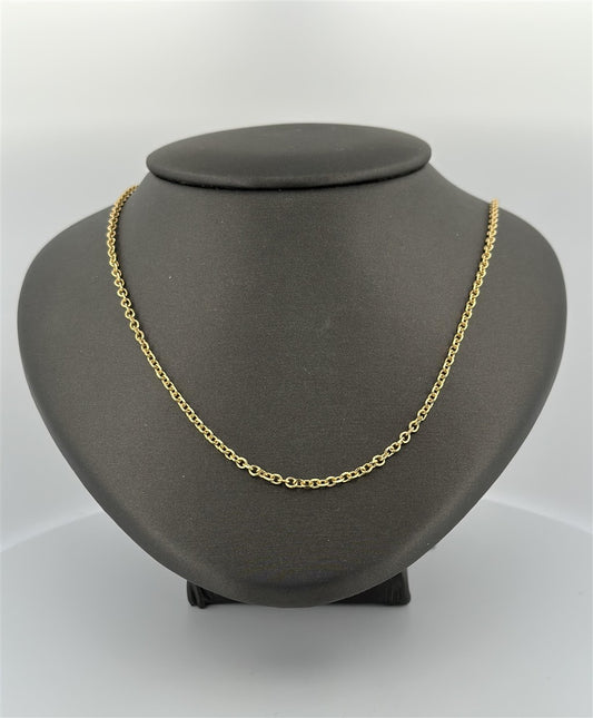Yellow Gold 18" Linked Chain