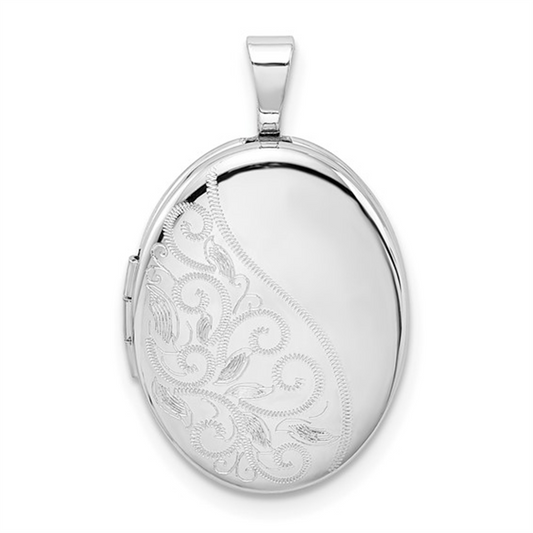 Sterling Silver Oval Locket