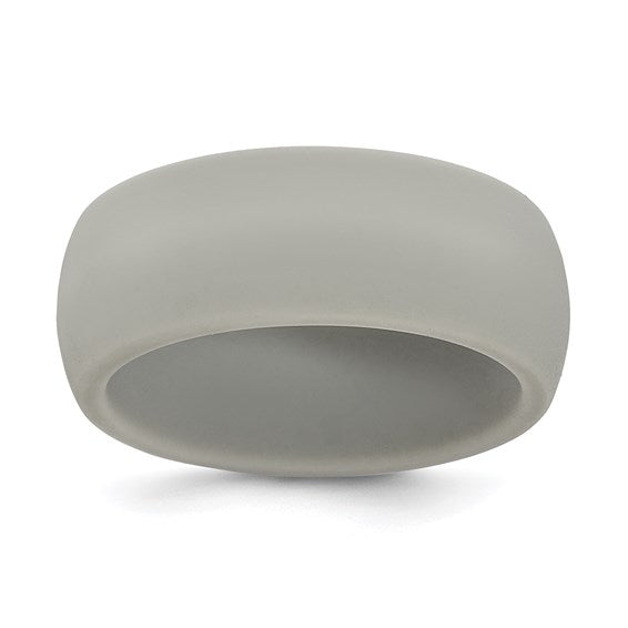 Light Grey Silicone Wedding Band