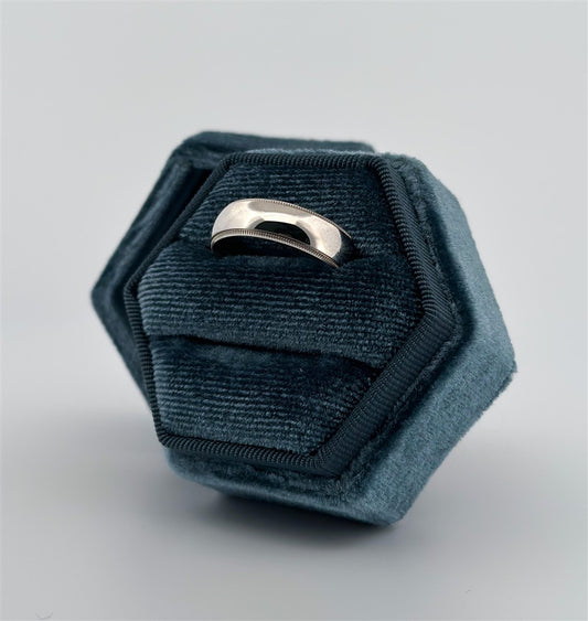 White Gold Wedding Band