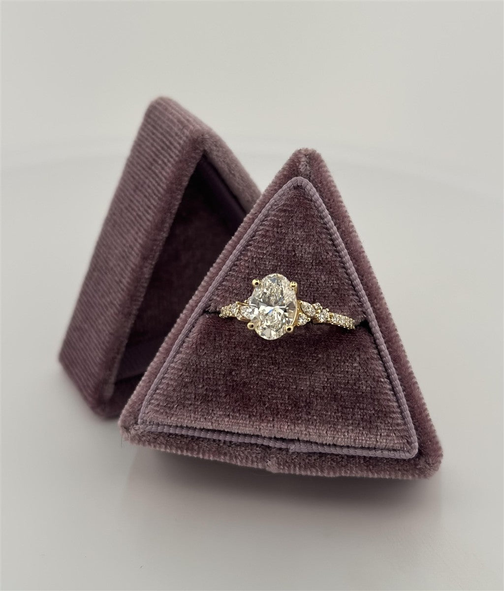 Yellow Gold Lab Diamond Engagement Ring