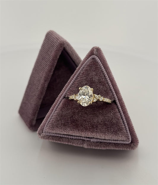 Yellow Gold Lab Diamond Engagement Ring