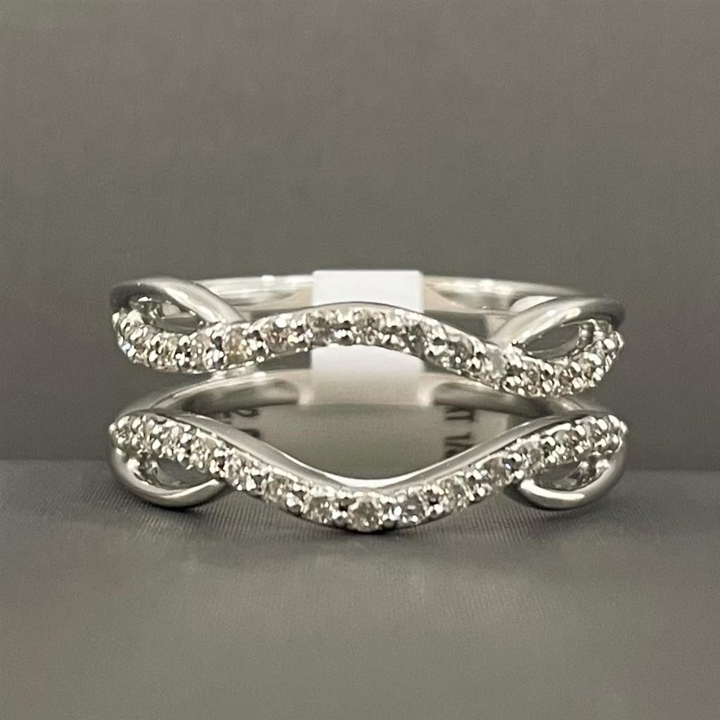 White Gold Diamond Ring Guard