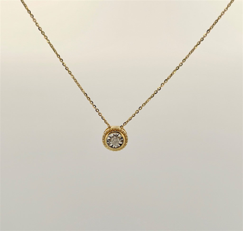 Yellow Gold Diamond Necklace