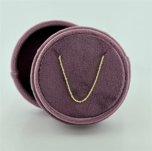 Yellow Gold 16" Cable Chain