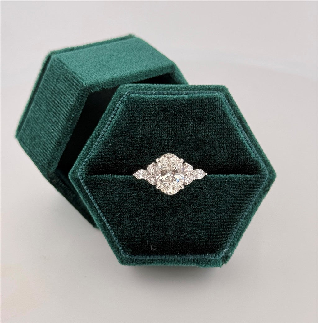 White Gold Lab Grown Diamond Engagement Ring
