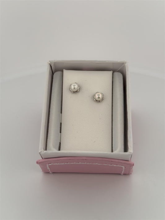 Sterling Silver Pearl Earrings