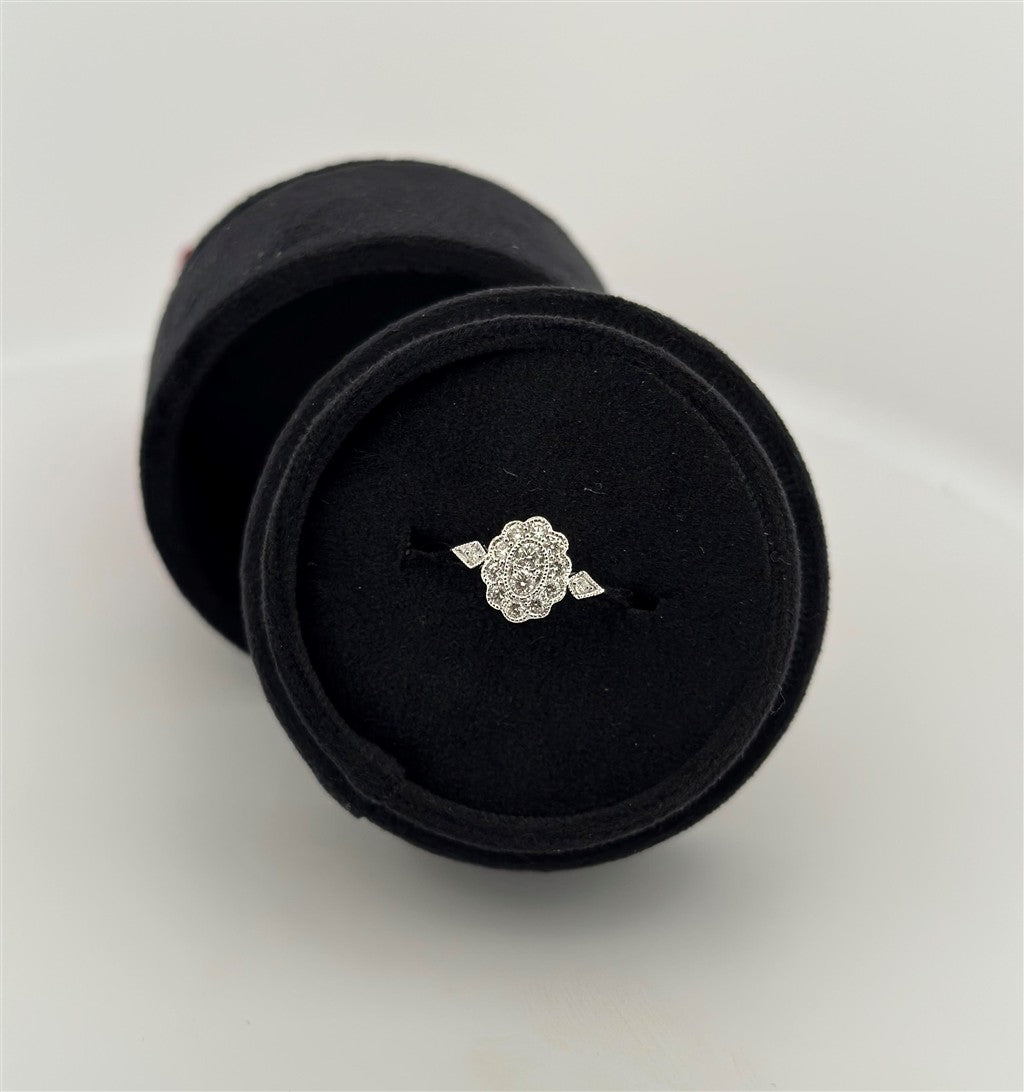 White Gold Diamond Fashion Ring