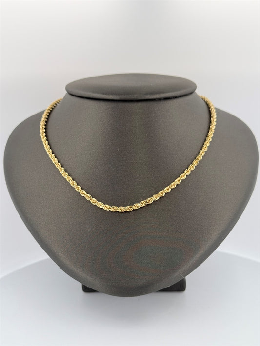 Yellow Gold Rope Chain