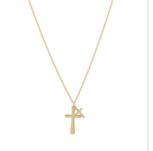 Colored Cross Necklace