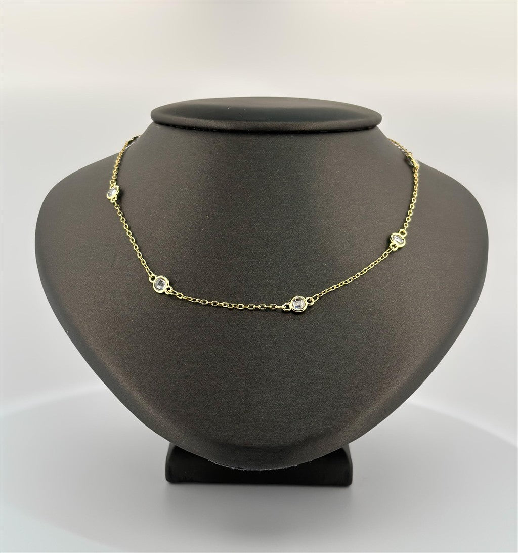 Gold Filled CZ Necklace