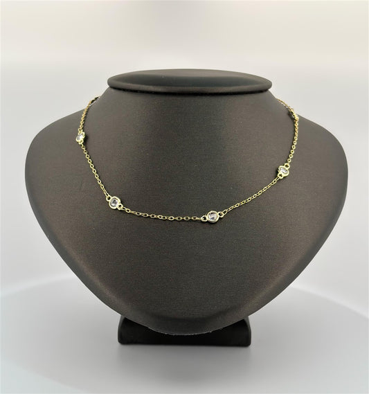 Gold Filled CZ Necklace