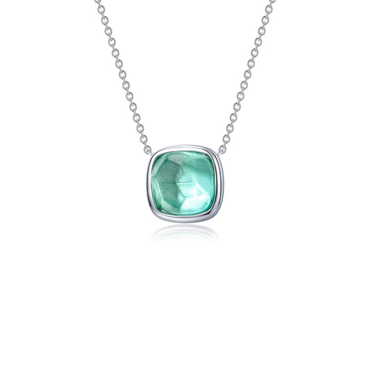 Lafonn Green Sapphire Solitaire Necklace