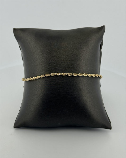 Yellow Gold Rope Bracelet