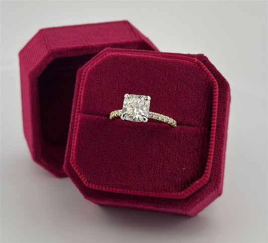 Yellow Gold Lab Grown Diamond Engagement Ring
