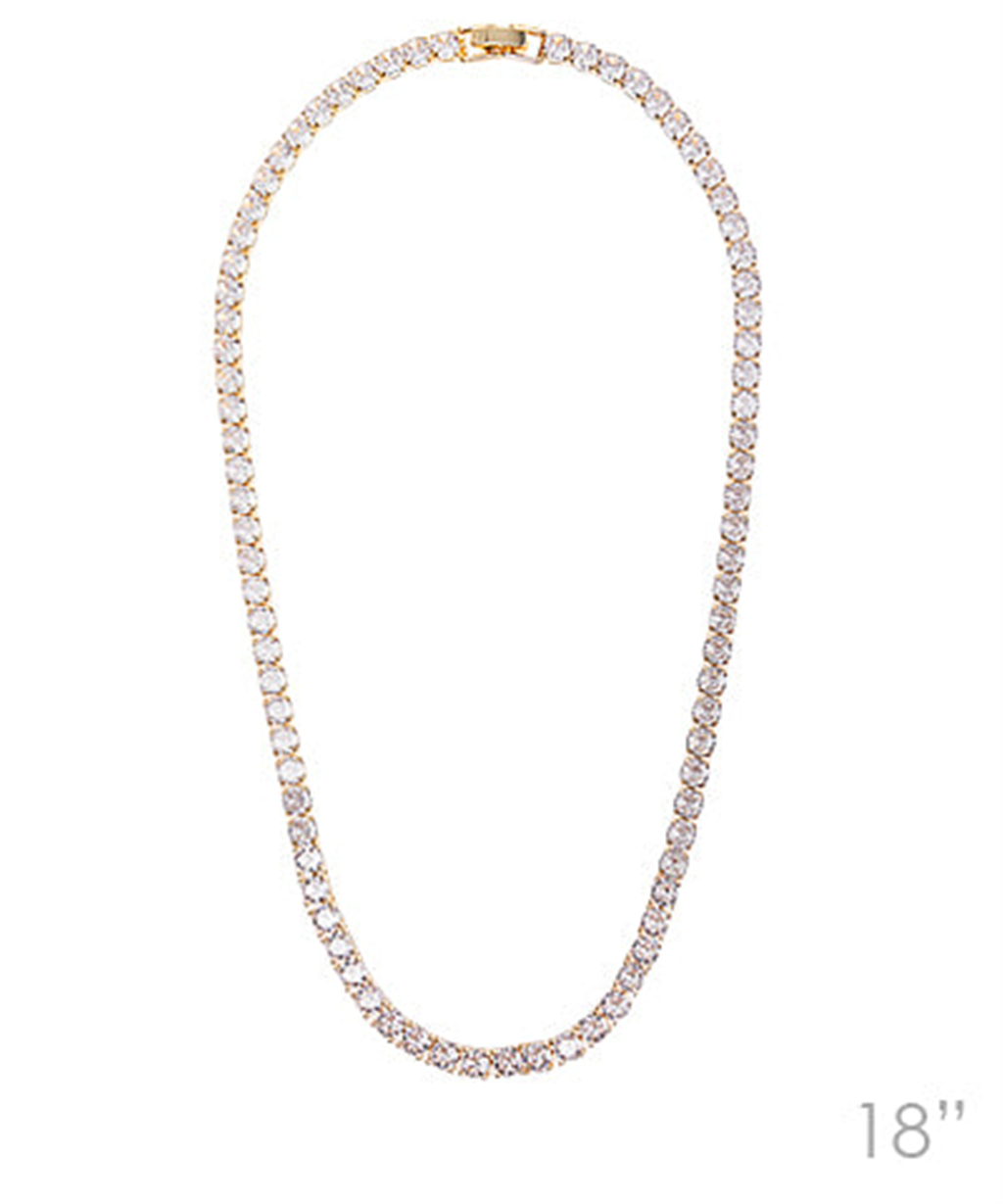 Trendy 18" Tennis Necklace