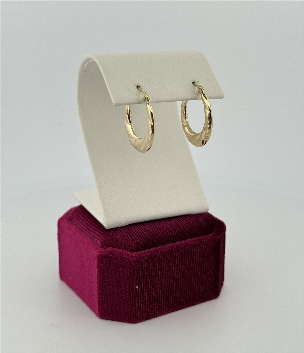 Yellow Gold Hoop Earrings