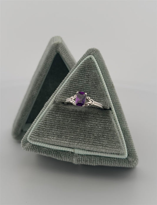 Childrens Sterling Silver February Birthstone Ring