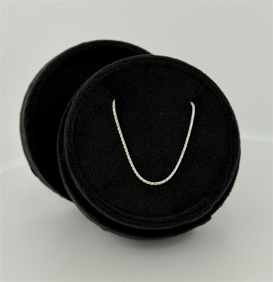 Sterling Silver 18" Wheat Chain