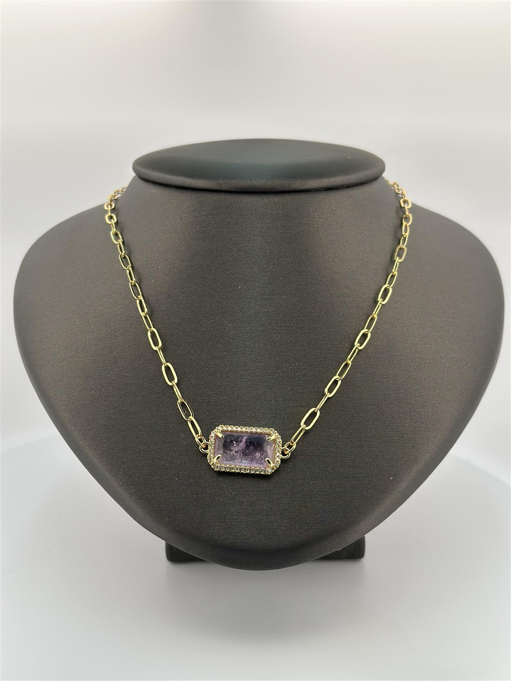 Trendy Purple Necklace