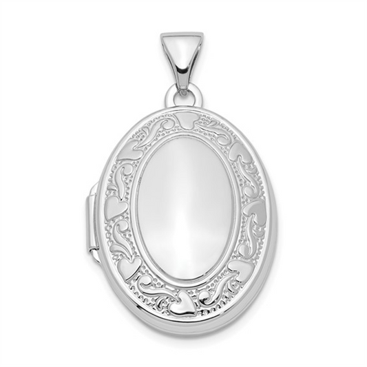 Sterling Silver Oval Locket