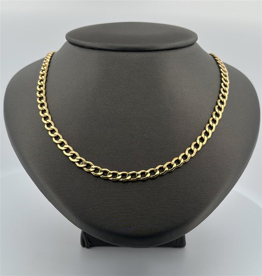 Yellow Gold 24" Curb Link Chain