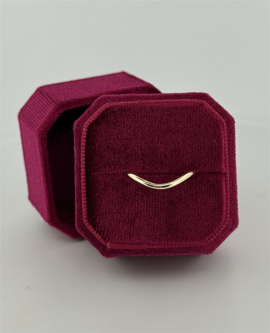 Yellow Gold Curved Band