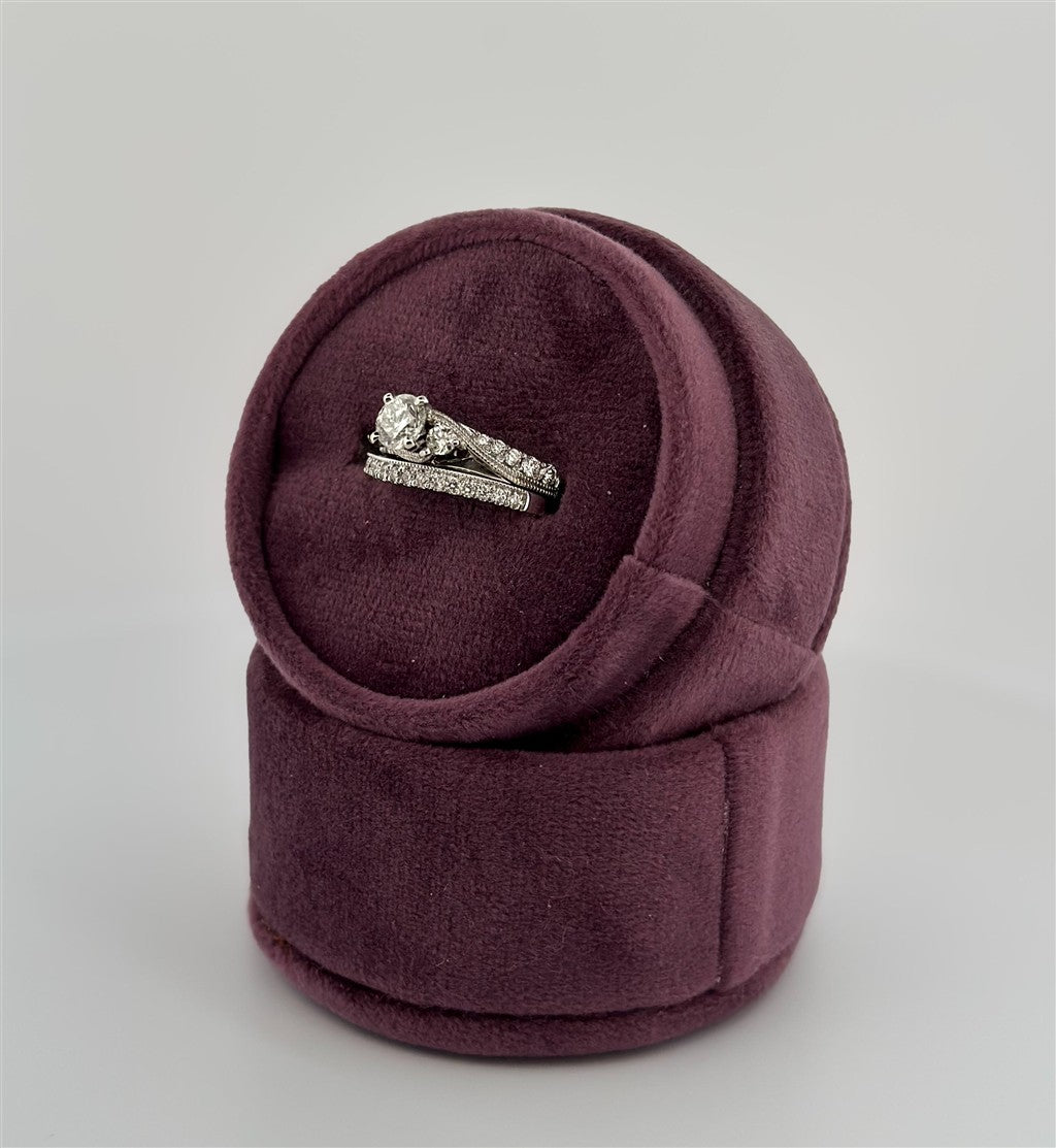 White Gold Diamond Accented Bridal Set