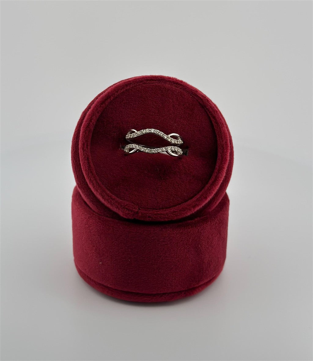 White Gold Diamond Ring Guard