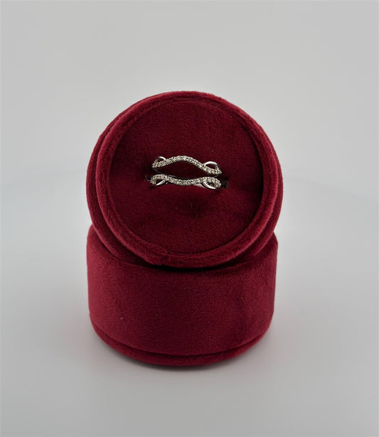 White Gold Diamond Ring Guard