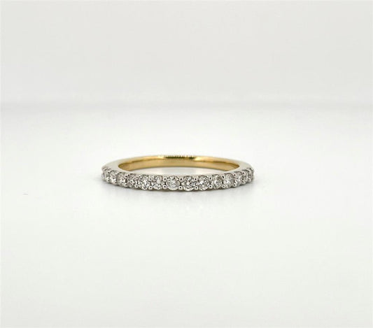 Yellow Gold Diamond Stackable Ring