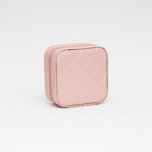 Quilted Light Pink Jewelry Box