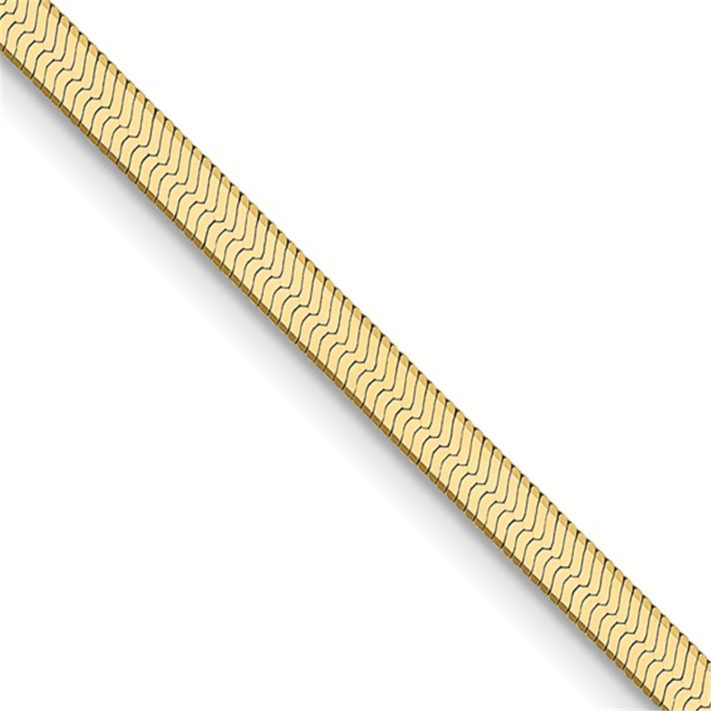 Yellow Gold 18" Herringbone Chain