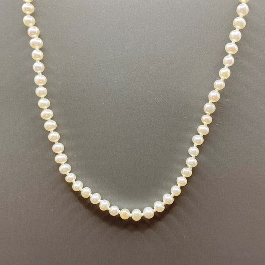 Childrens Sterling Silver Pearl Necklace