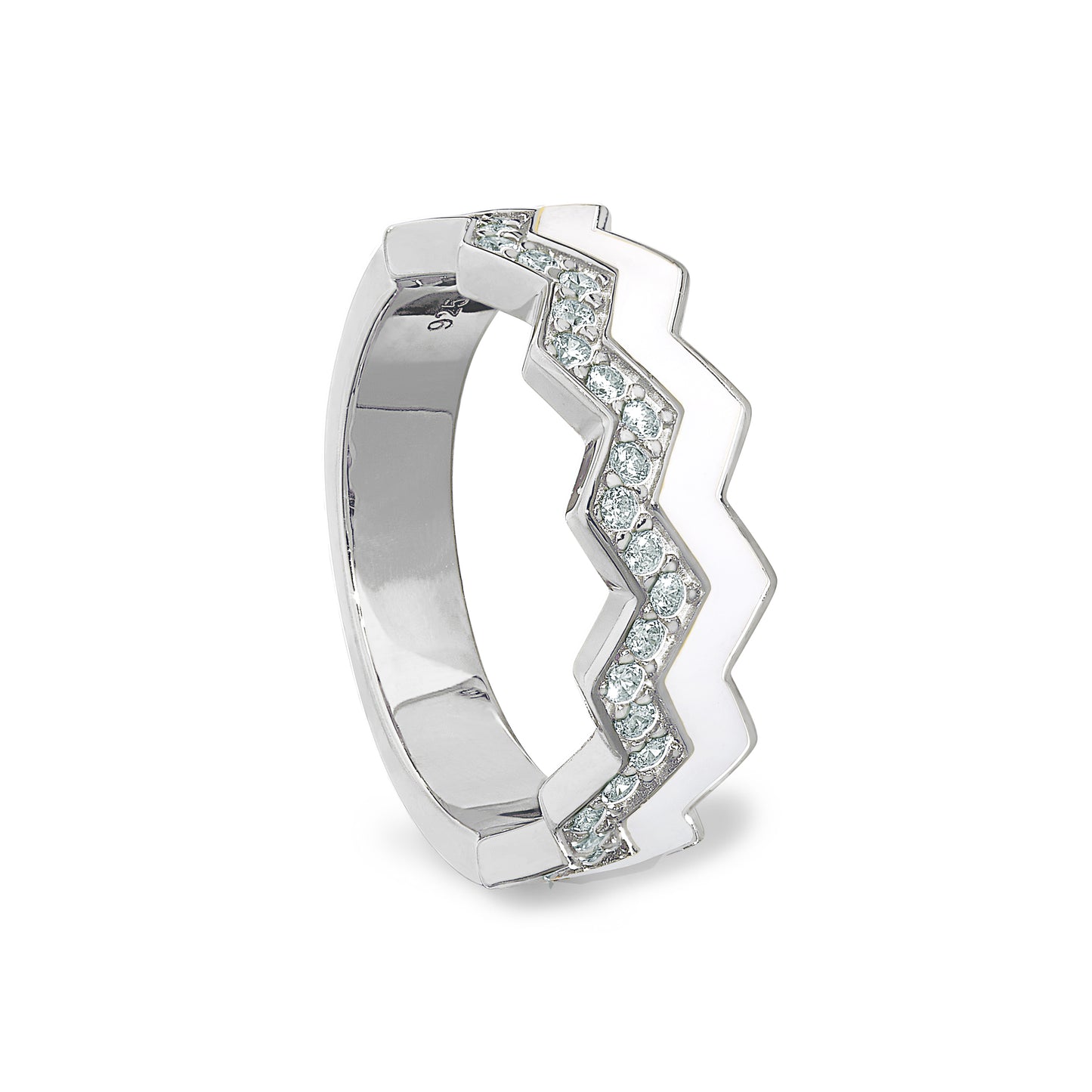 Sterling Silver Enamel Ring