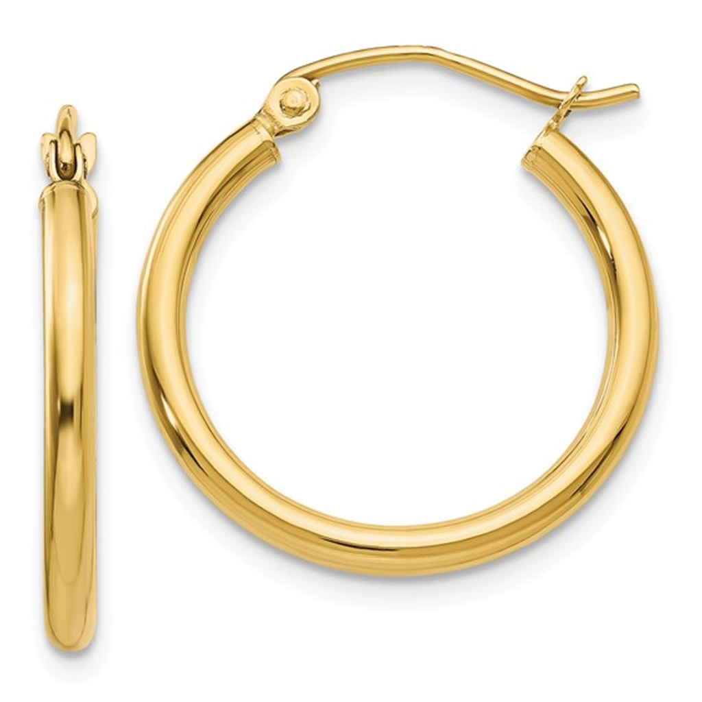 Yellow Gold Hoop Earrings
