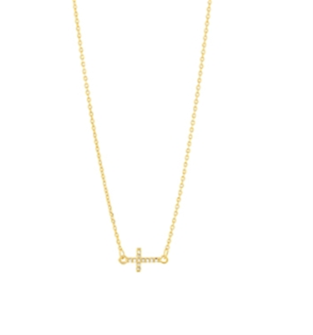 Crystal Cross Necklace