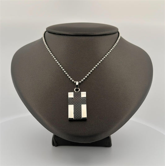 Dogtag Cross Necklace