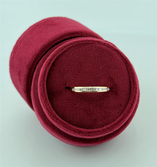 Yellow Gold Channel Set Band