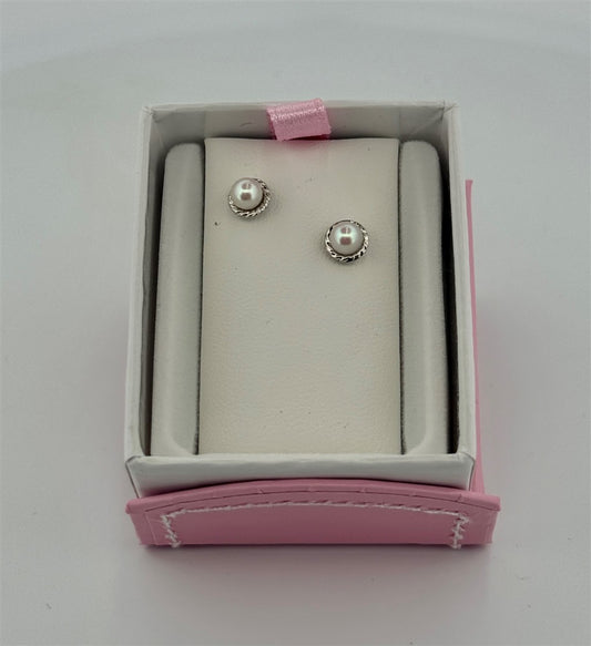 Sterling Silver Pearl Earrings