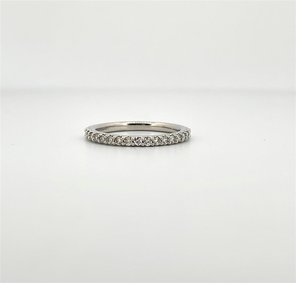 White Gold Diamond Stackable Ring