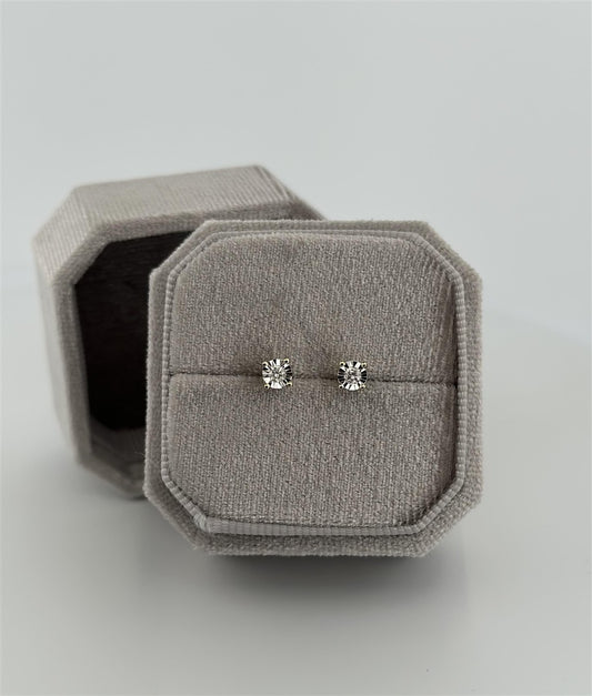 Yellow Gold Diamond Earrings