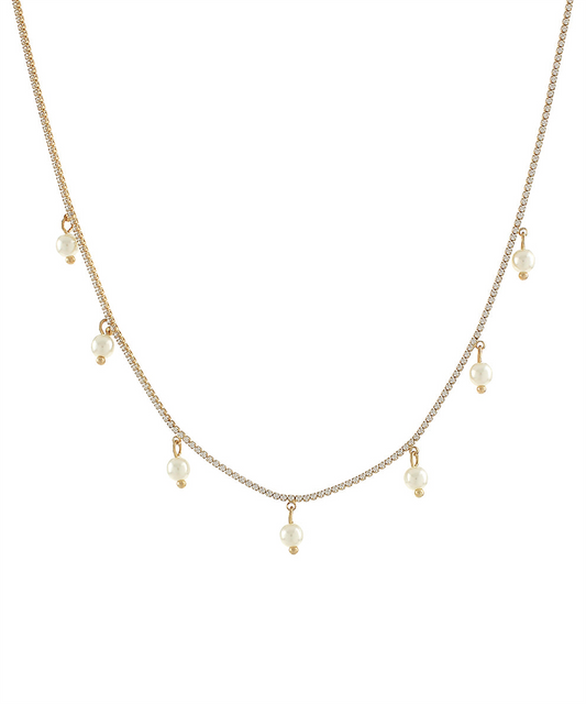 Pearl Station Necklace