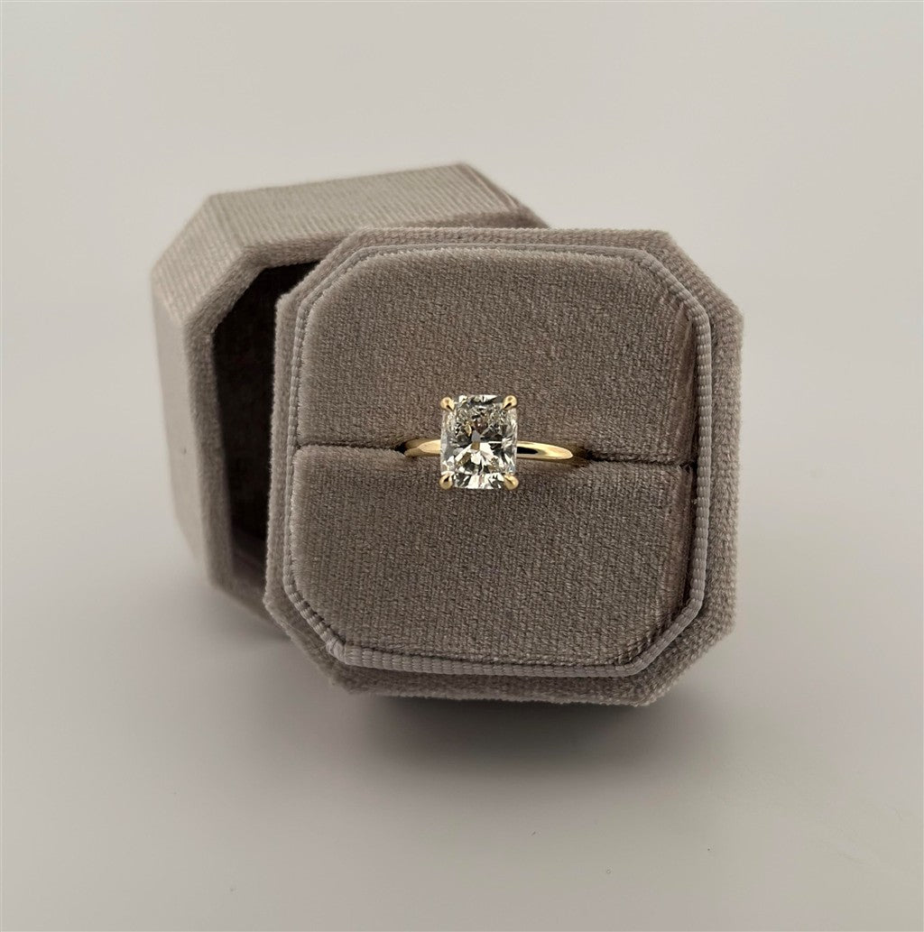 Yellow Gold Lab Diamond Engagement Ring